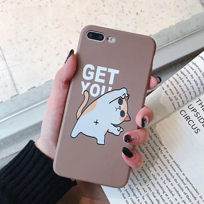 Чехол для Телефона iPhone 6 6S 7 8 Plus милый мультяшный узор чехол XS Max XR X ультра тонкий