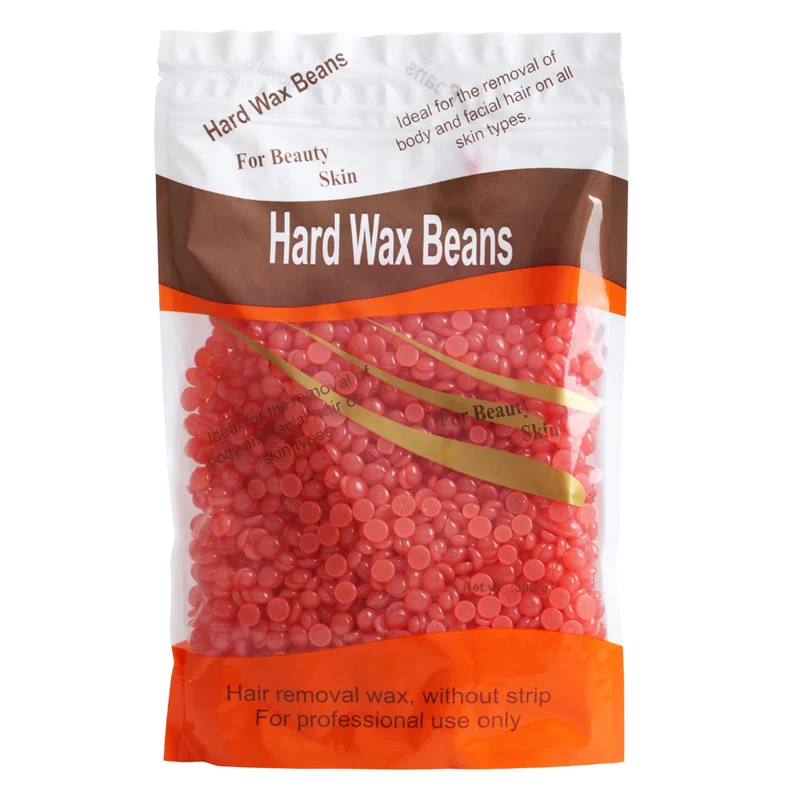 

Hot Film Hard Wax Bean 300G/Bag Hair Removal Depolatory Pellet Waxing Beans Strawberry Flavor For Body Bikini Face Hair Summer