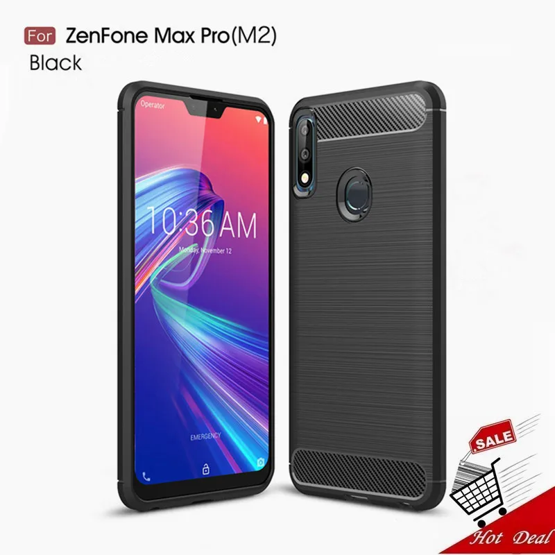 Чехол для Asus Zenfone Max Pro (M2) силиконовый ударопрочный чехол телефона ZB631KL задняя