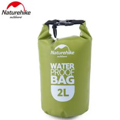 Naturehike 2L 5L водонепроницаемая сумка для плавания, походные пляжные сумки, ПВХ герметичные мешки для туризма, рафтинг, Ультралегкая сухая сумка для телефона - Цвет: Green 2L