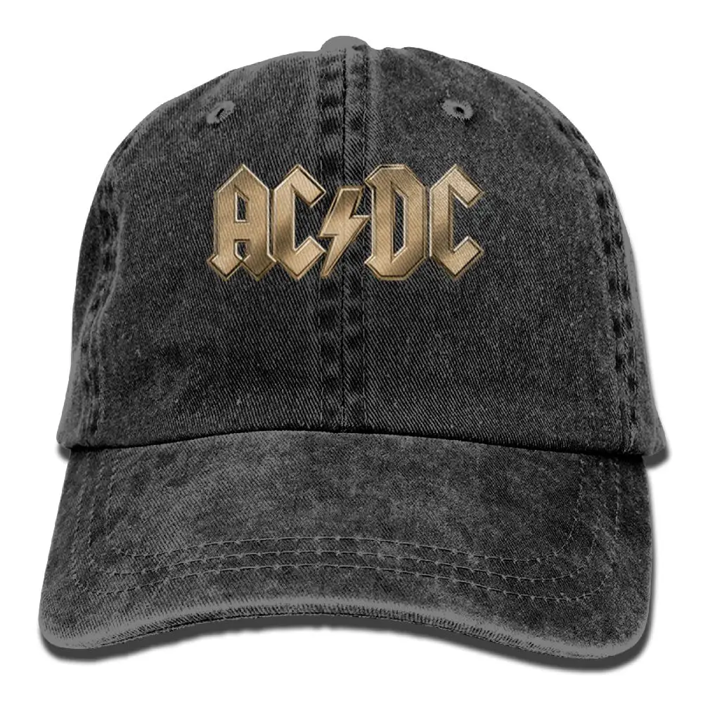 SAMCUSTO acdc 3D Творческая личность Промытые джинсовые шапки осень лето для мужчин женщин гольф солнцезащитный козырек хоккейные шапки - Цвет: Лимонно-желтый