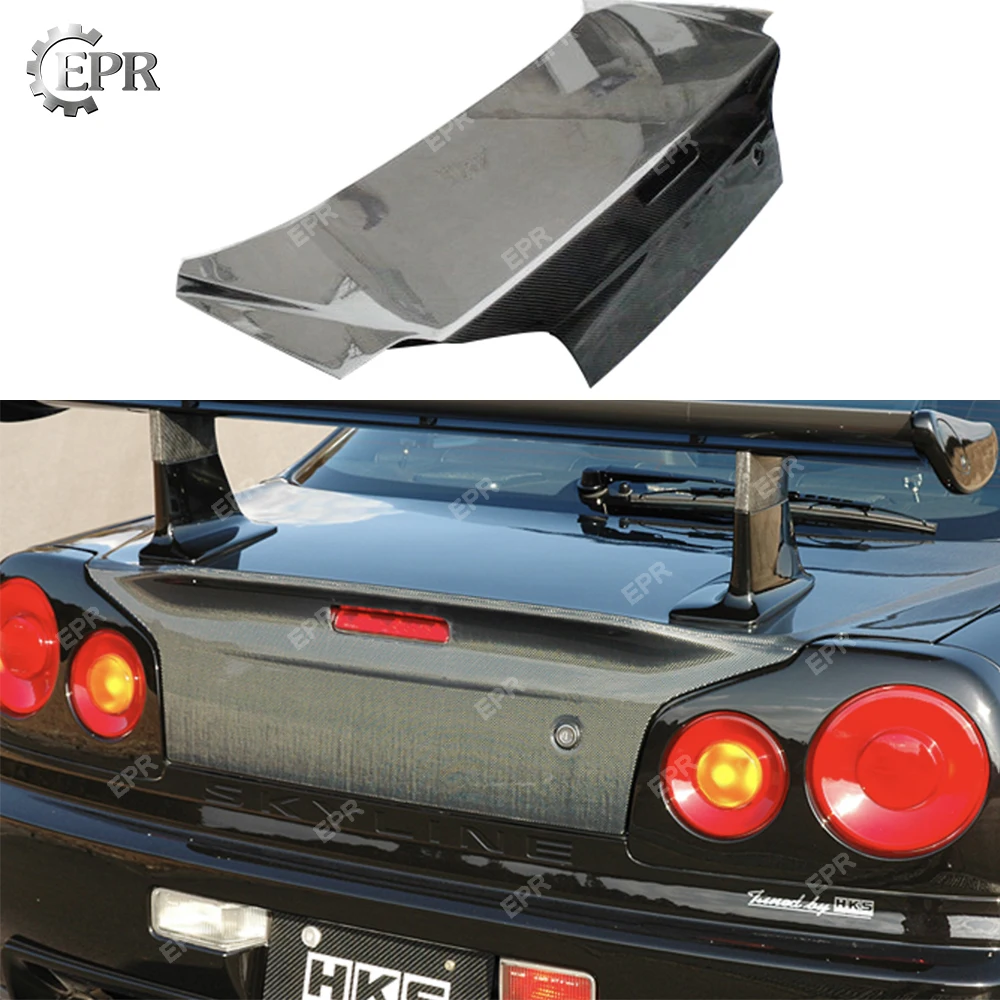 Для Nissan Skyline R34 GTR GTT углеродное волокно OEM комплект кузова багажника авто тюнинг