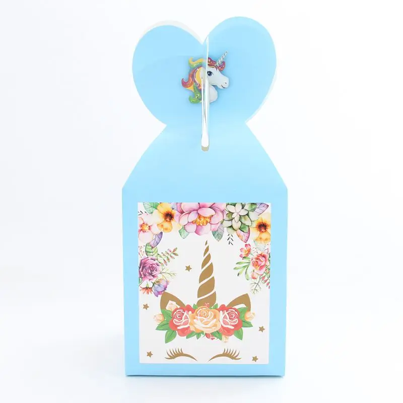 Candy 6pcs 1 компл. Вечерние принадлежности ЕДИНОРОГ розовый Радужный баннер Единорог тарелка воздушный шар салфетка кекс обертка детский душ Дети День Рождения Декор - Цвет: Candy 6pcs