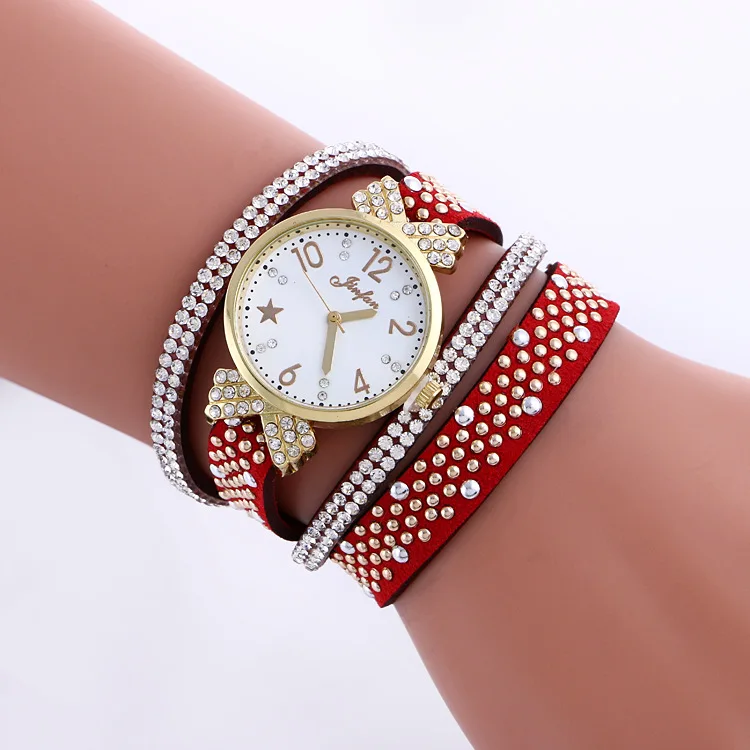 Женские кварцевые часы zegarki damskie модные в стиле панк с кожаным ремешком | Наручные