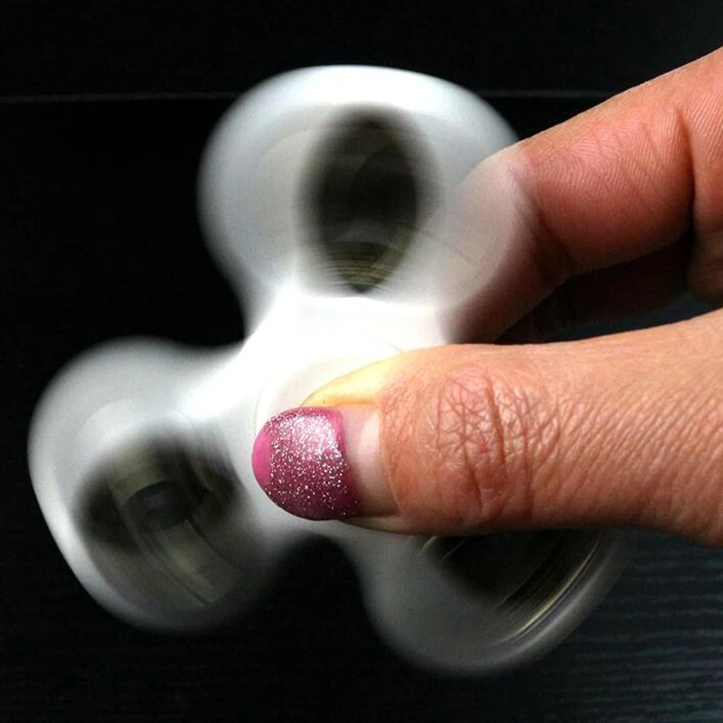 2017 новые детские/взрослые забавные антистрессовые игрушки черные Tri-Spinner Fidgets