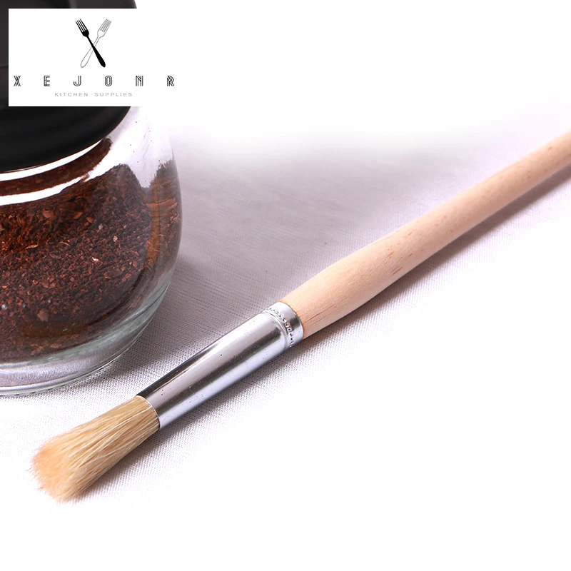 XEJONR 2018 Coffee Grinder Brushes 19CM Espresso Machine Cleaning Bristle Handle Wooden Brush Coffeeware 1PC | Дом и сад