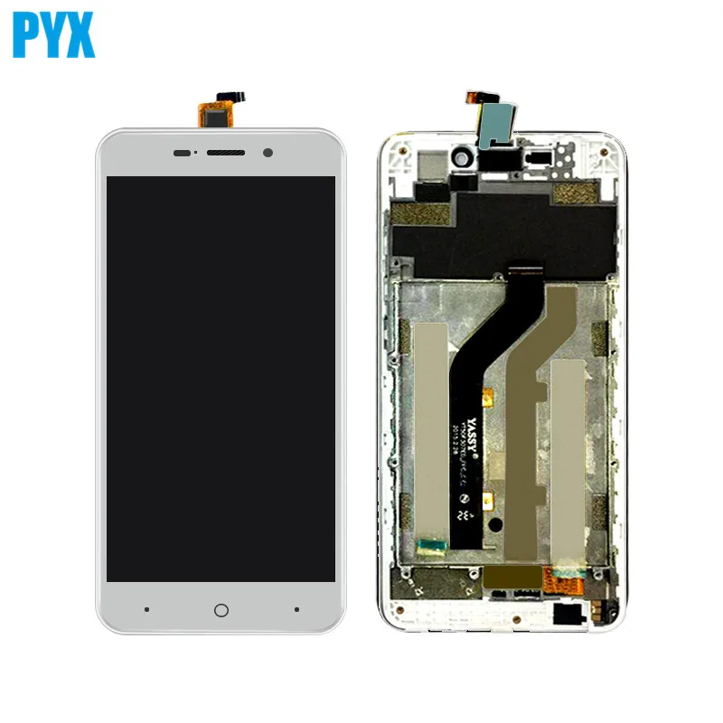 Белый ЖК дисплей с сенсорным стеклом для ZTE Blade X3 A452 дигитайзер в сборе рамкой