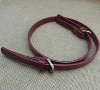 1pair leather handles durable shoulder bag detachable mochila belt handle handmade replacement handbag adjustable strap red