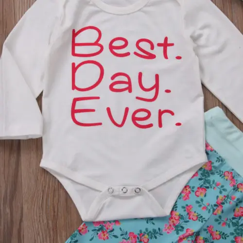 4 шт.! Для новорожденных Одежда для маленьких девочек комбинезон боди + брюки с