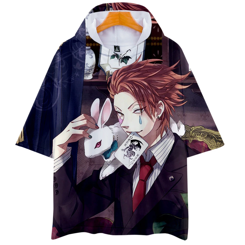 Hisoka 3D принт Harajuku поп-футболки Женская и мужская одежда горячая Распродажа шапки с коротким рукавом Футболка Повседневная Kpops плюс размер xxl