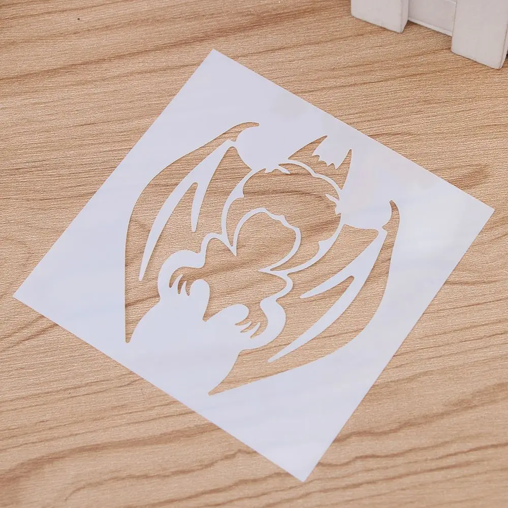 Хэллоуин вечерние летучая мышь многоразовые трафареты аэрограф живопись на