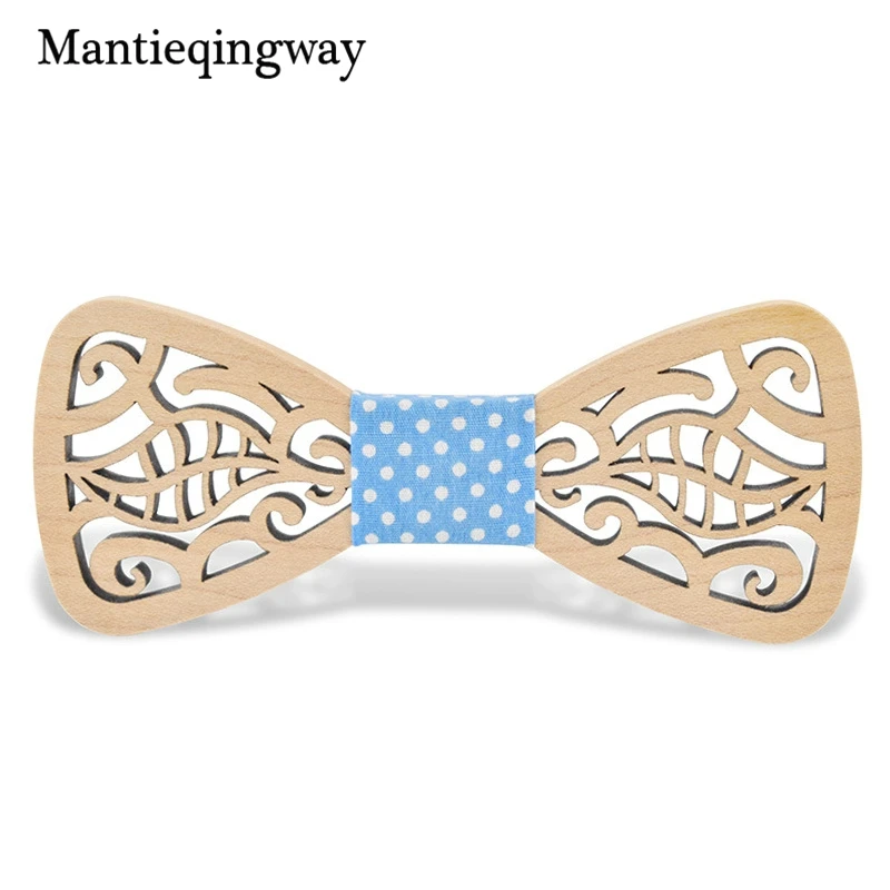 Mantieqingway большой деревянный галстук бабочка для мужчин классические деревянные