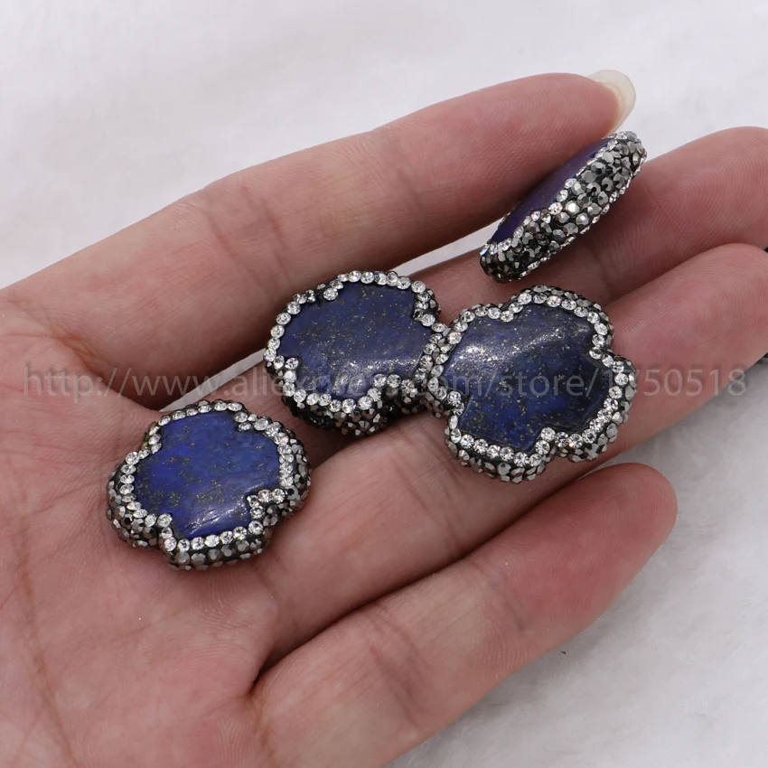 Оптовая продажа натуральный Лазурит крест камень подвеска бисер внутреннее