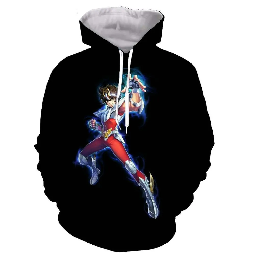 Новый дизайн Толстовка для мужчин/женщин аниме Saint Seiya 3D принт толстовки кофты