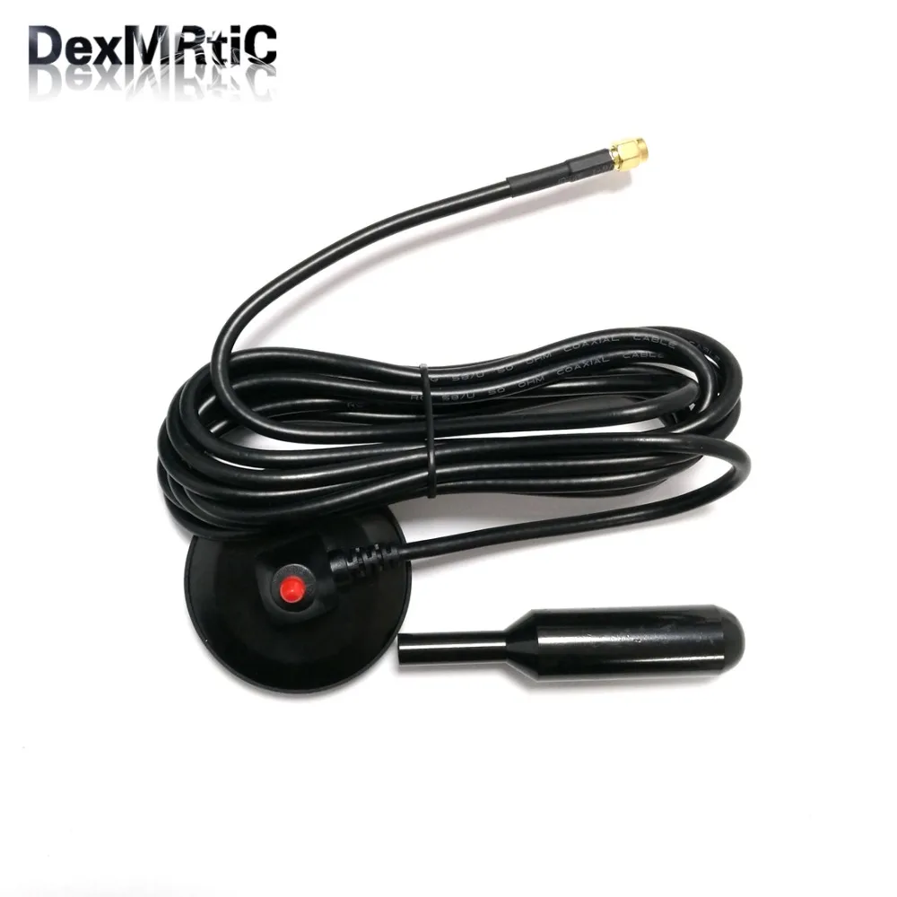 1PC GSM sucker antenna 900/1800mhz 30dbi high gain car aerial 3m extension cable SMA male  antena vhf uhf para carro