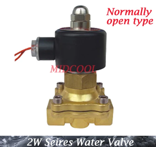 

De agua Valvula Normally open type 2W040 series ac 220V 2W040-10H NO 3/8" Solenoid Valve for air water oil