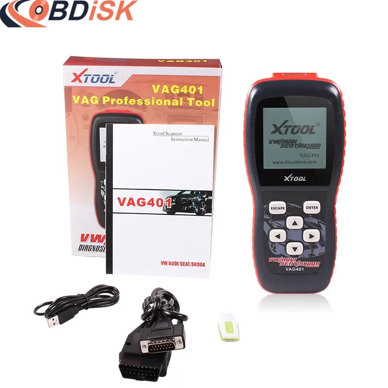 Оригинальный Xtool VAG401 OBD2 сканер для VW/Audi/Seat/Skoda VAG 401 ABS SRS считыватель кодов