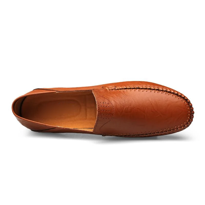 Plardin New Fashion Plus Size Shoes Man Split Leather Soft Comfortable Dress Casual Sewing Men Genuine For | Обувь
