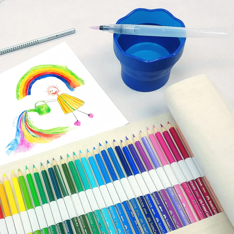 Кисть для акварели Faber Castell ручка хранения воды акварельной живописи цветной