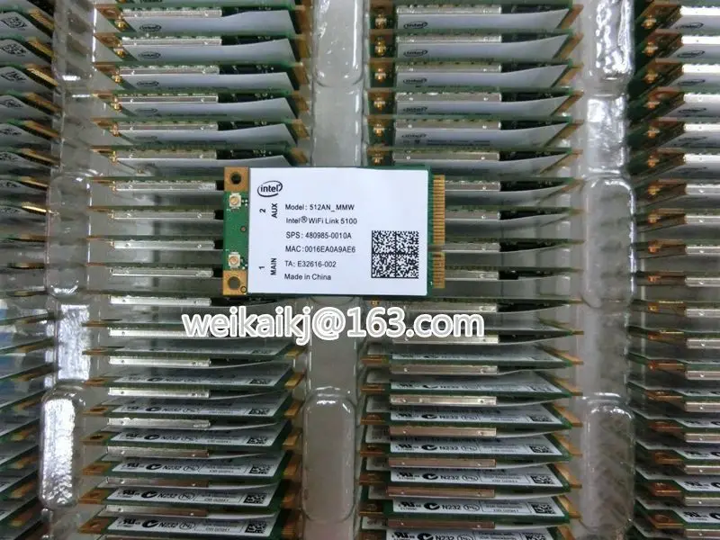 Беспроводная карта для Intel Wifi 5100 мини PCI-E full card 300Mpbs 802.11a/b/g/n 512ANIntel 2 4G/5G WiFi Link MIMO |