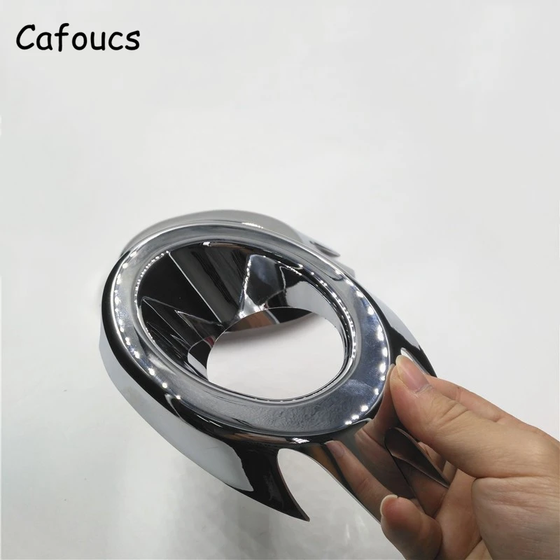 Cafoucs 2 шт./компл. Хром ABS автомобильные передние противотуманные фары светильник планки украшения Обложка для Citroen C4 салон Купе Седан 2004-2008