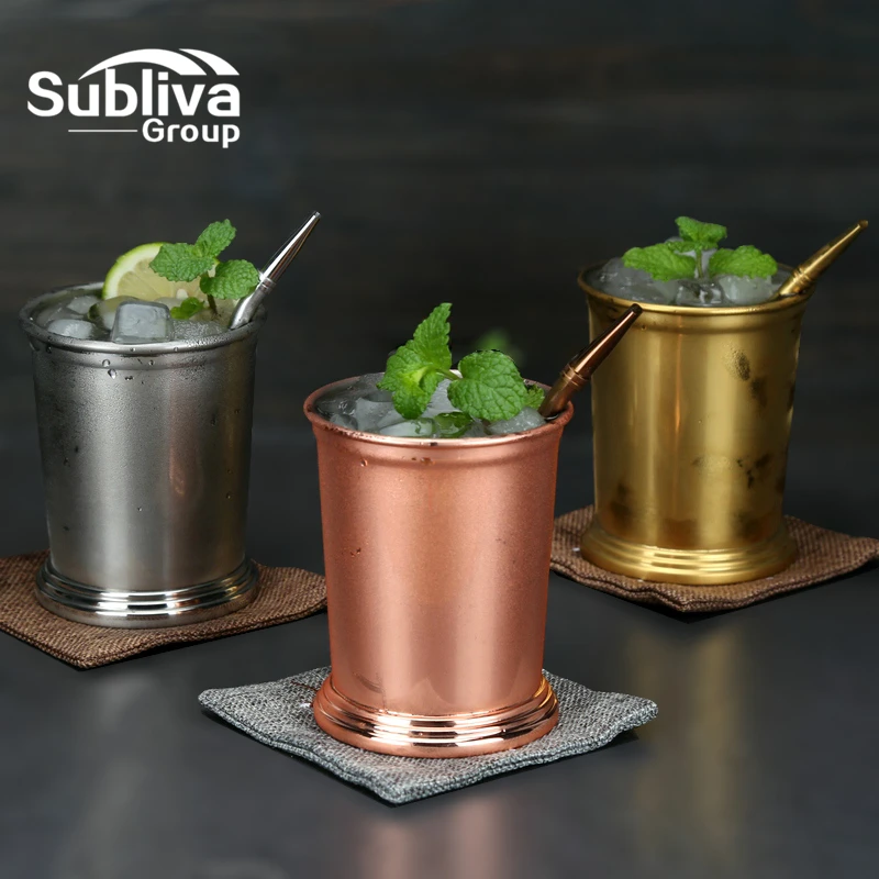 Мятная кружка Julep из нержавеющей стали, Коктейльная кружка, смешанные напитки, кружка мартини Мохито, вечерние пивные кружки