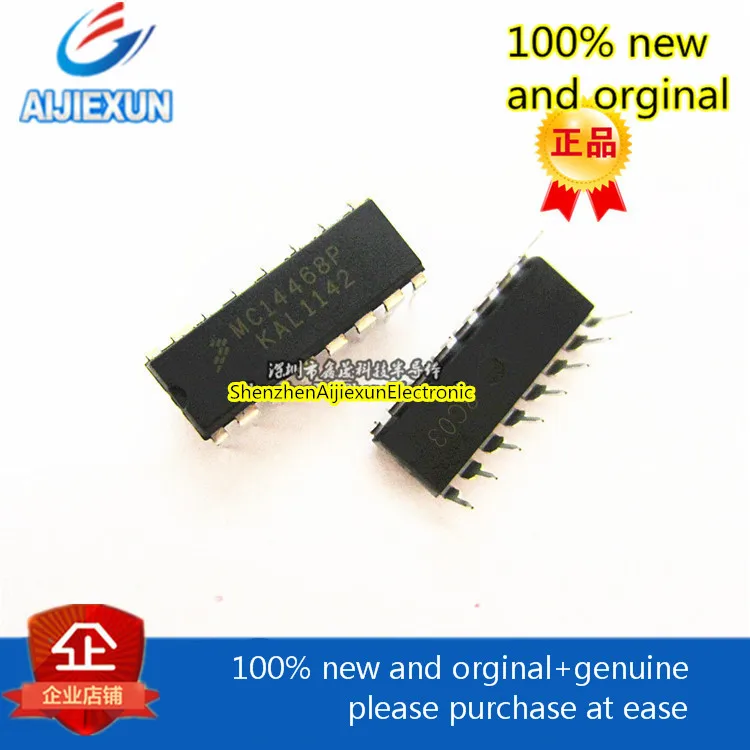 

10 шт., ИС-детектор дыма MC14468P, с соединением, 14468 MC14468 16-PDIP, в наличии