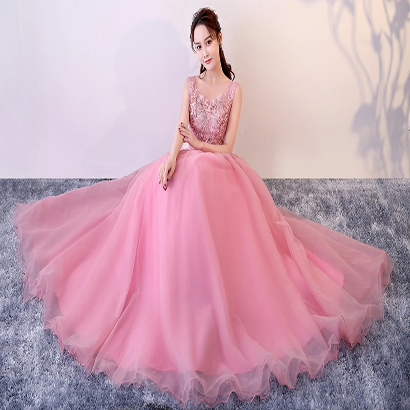 Новое поступление 2020 Vestido De Festa роскошная аппликация вечернее платье с вышитым