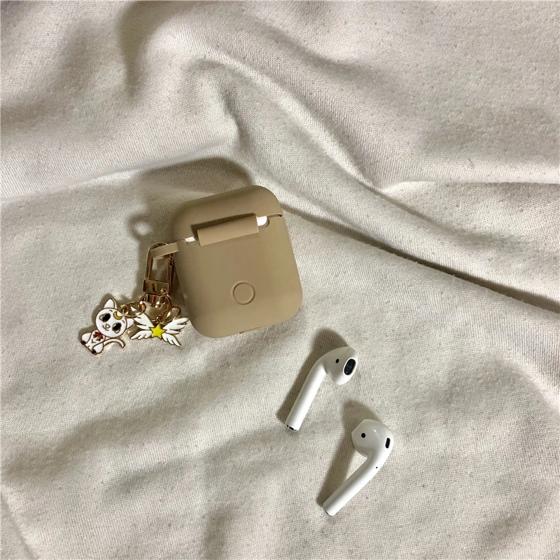 Чехлы для наушников с милой Luna моряк брелок луна подвеска для Apple Airpods Крышка Bluetooth наушники Air Pods 2 аксессуары