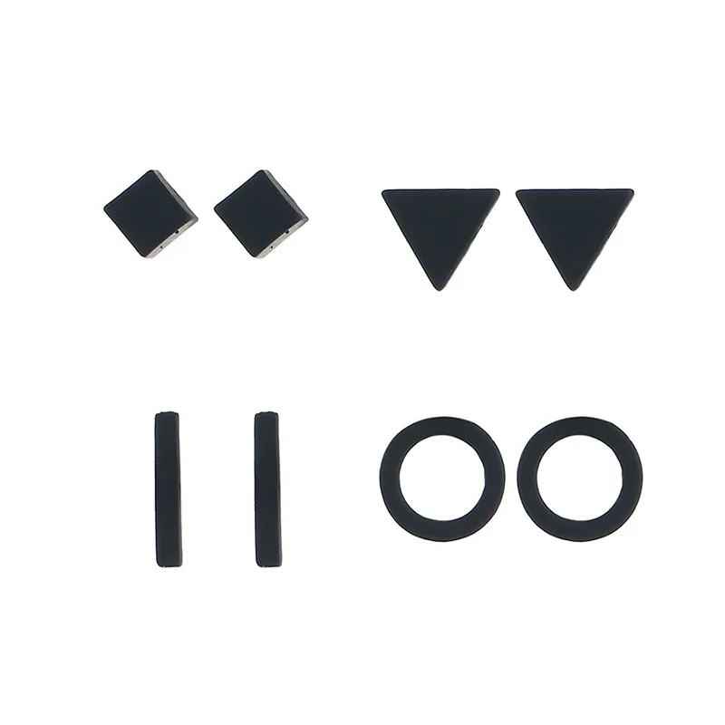 4 пары/набор женские серьги украшения для ушей круглые треугольные различные