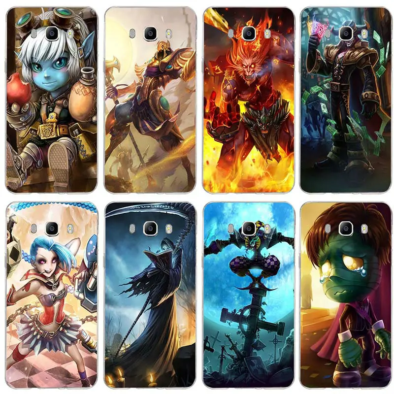 Мягкий силиконовый чехол League of Legends TPU для мобильного телефона Samsung Galaxy A3 A5 A7 J1 J2 J3 J4