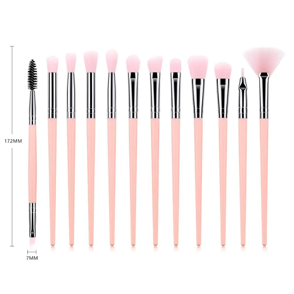 Набор профессиональных кистей для макияжа кисточки растушевки теней подводки