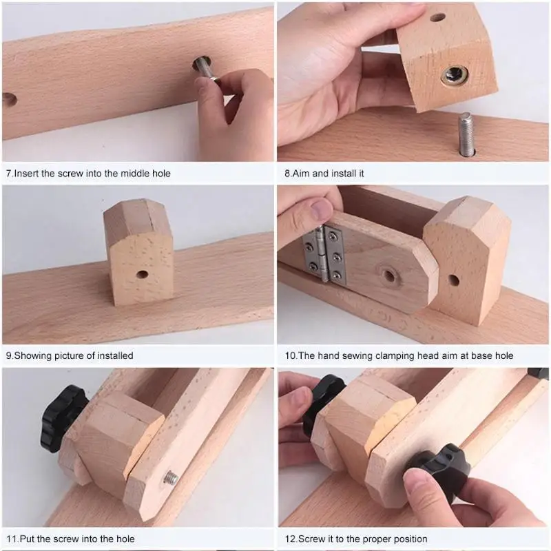 Горячий-Diy Регулируемый кожаный удерживающий зажим для дерева инструменты