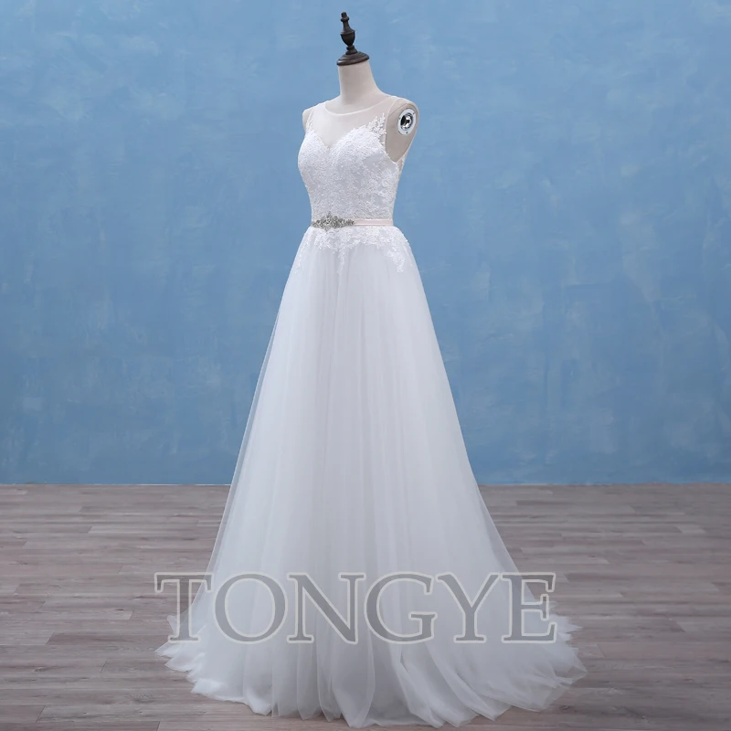 Тюль Иллюзия аппликация дворцовый шлейф ТРАПЕЦИЕВИДНОЕ свадебное платье 2021 Vestido