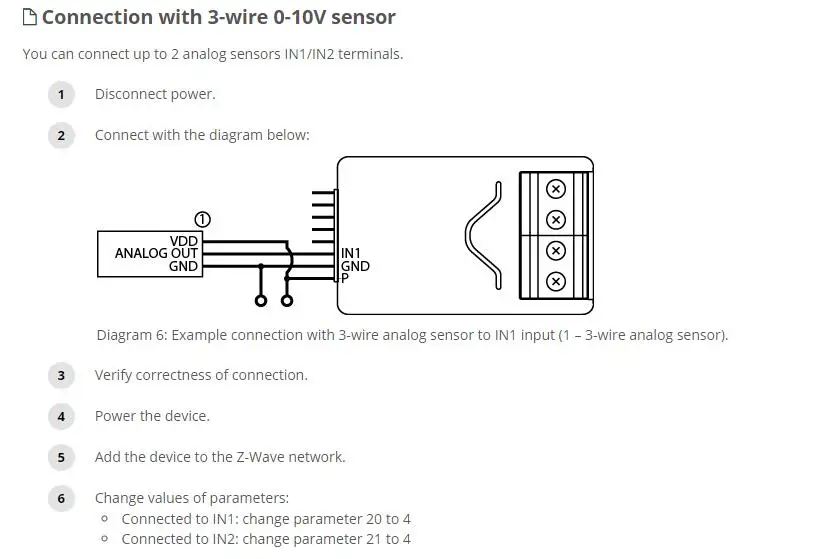 Fibaro z-wave plus Smart Implant module FGBS-222 можно подключить бинарные аналоговые датчики температуры и влажности