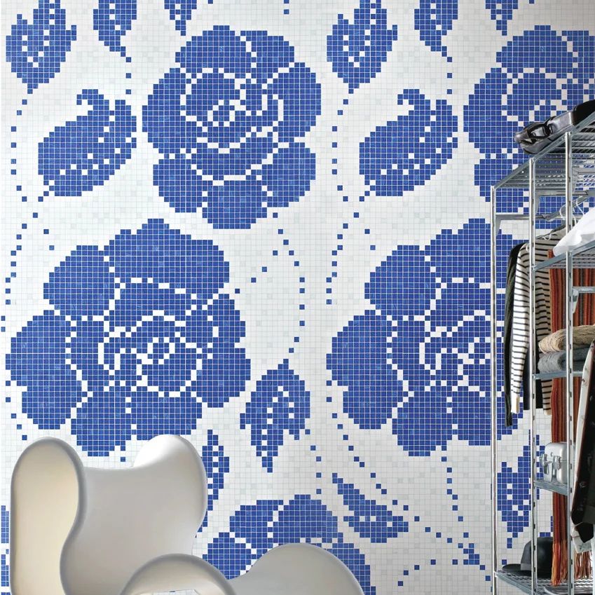 

Custom glass itle paatterns inner wall decoration
