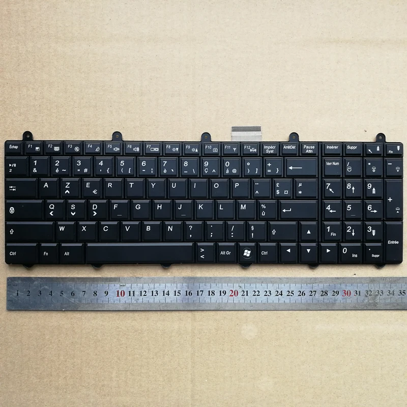 Французская раскладка, новая клавиатура для ноутбука Clevo P150SM P170SM P270WM P377SM-A P570WM3 с подсветкой Tastatur WIN 7