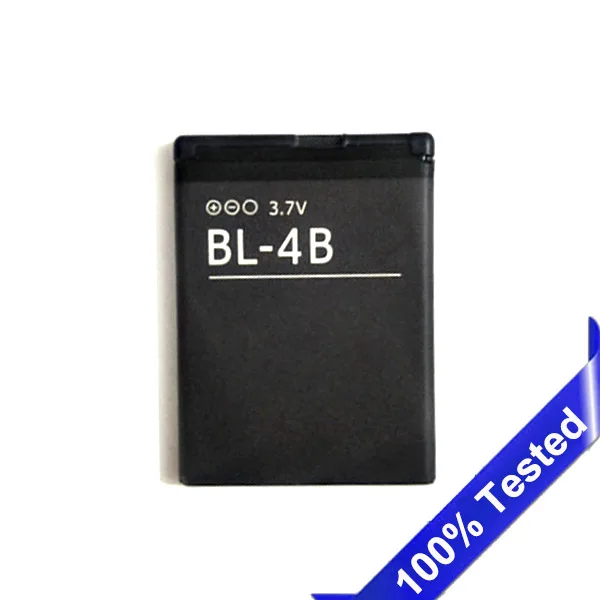 

10pcs Battery For Nokia N75 N76 2630 7373 6111 5000 7070 7500 2660 Batteries BL 4B BL4B BL-4B
