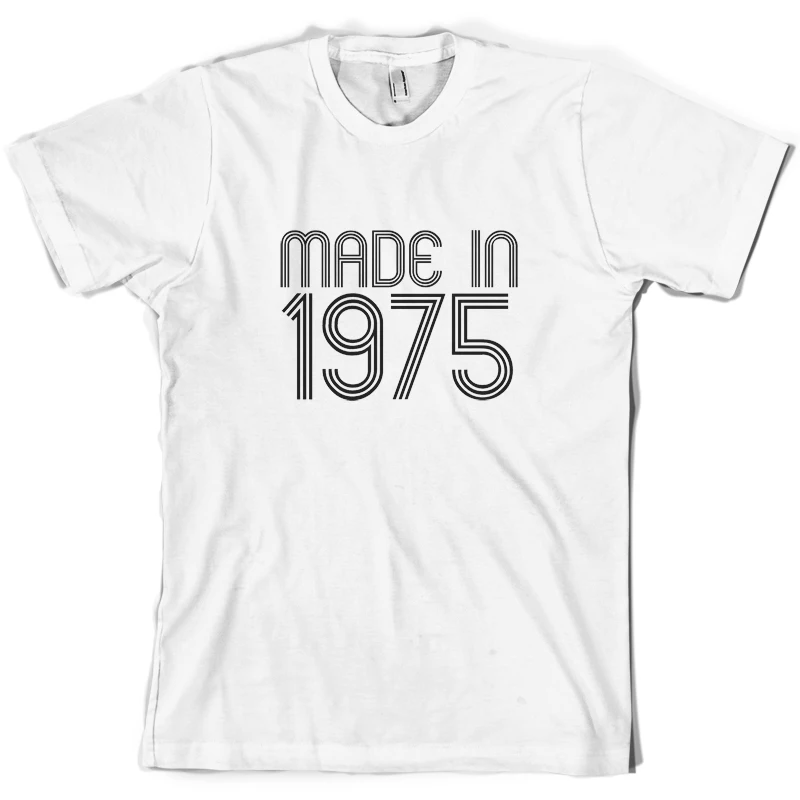 Сделано в 1975-мужской 40-й подарок на день рождения/подарок футболка-10 цветов
