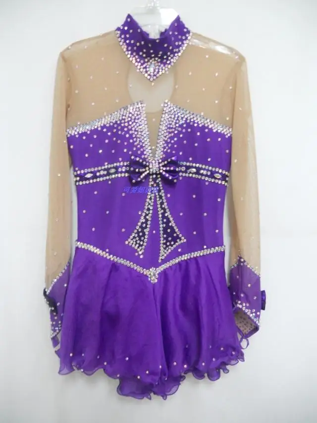 

Adult Figure Ice Skating Dresses With Spandex Graceful New Brand Figure Skating Competition Dress DR4103