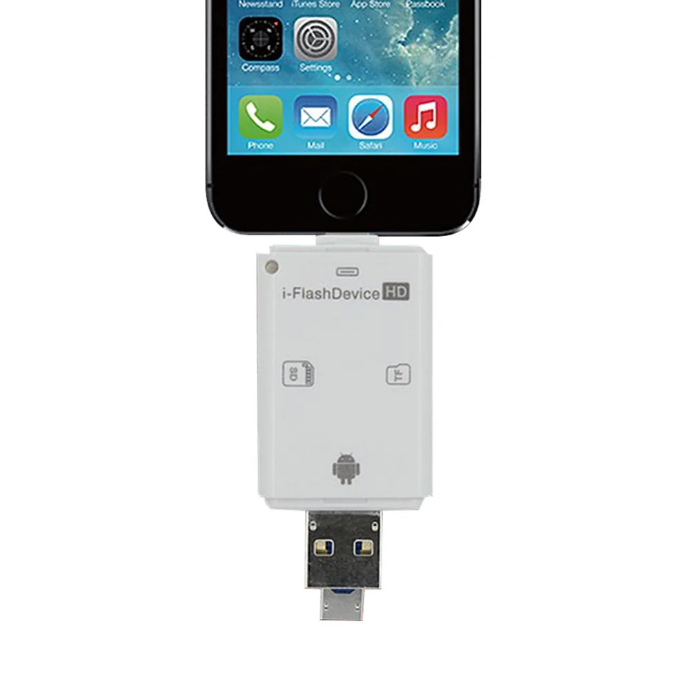 Три в одном для iphone OTG кардридер многофункциональный otg TF камеры SD