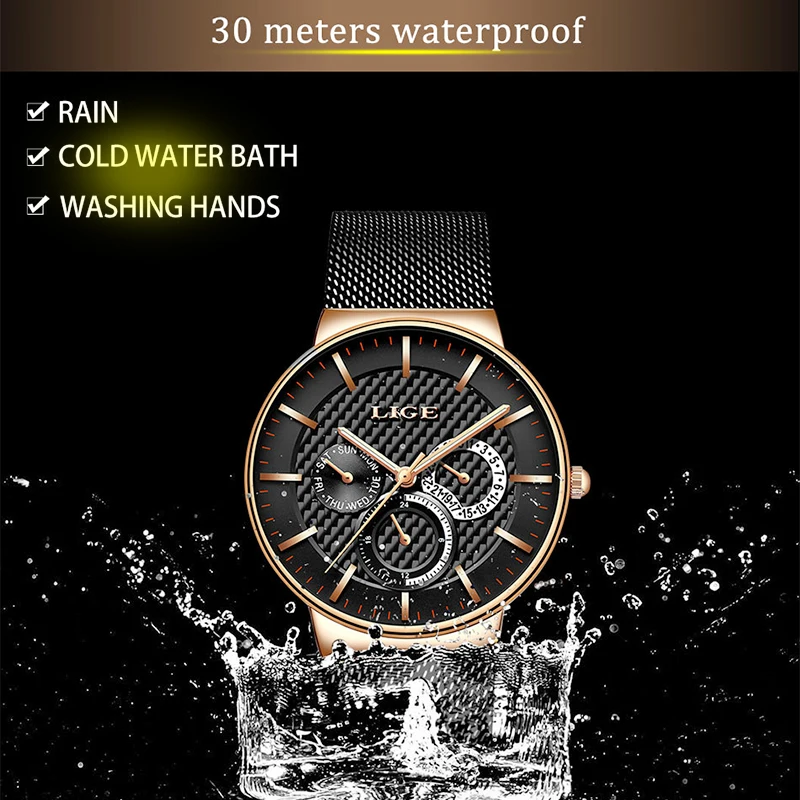 Часы Chronograrp спортивные высокопрочные водонепроницаемые кварцевые розовое