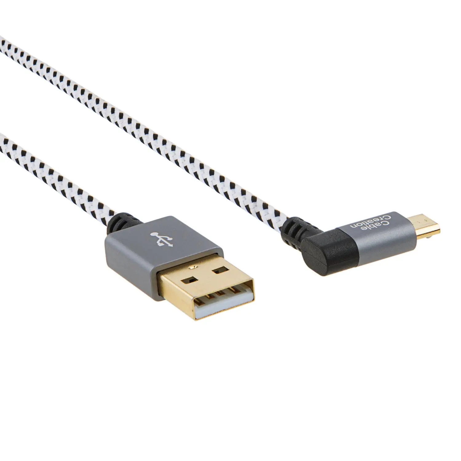 JORINDO левый угол Micro USB 2 0 плетеный кабель 90 градусов вертикальный A папа к с