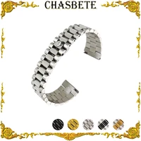 22mm stainless steel watch band for samsung gear s3 classic frontier men women metal strap wrist loop belt bracelet black