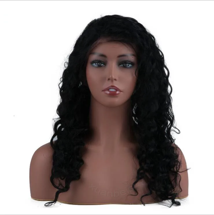 Afro-American Female Realistic Mannequin Head Bust Sale For Jewelry Hat Earring Lace Wig Display Maniqui Head Model Wig Head