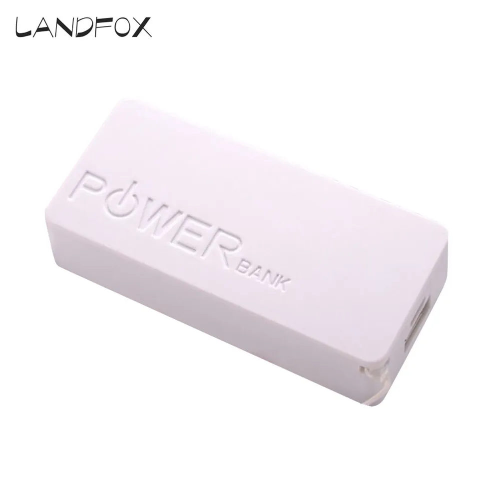 LANDFOX 2019 5600 мАч 2X 18650 USB портативное зарядное устройство для аккумулятора чехол