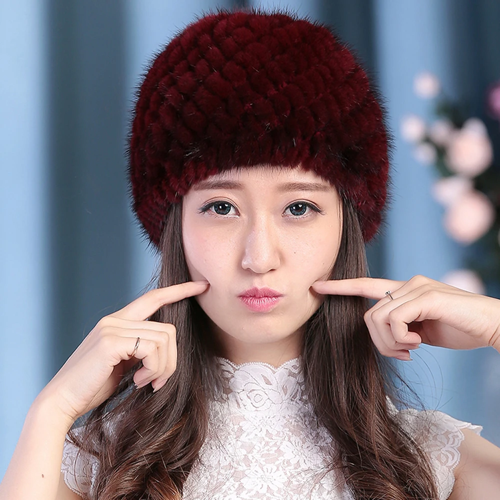 2021 для женщин натуральная меховая шапка из натуральной норки сапоги русской зимы