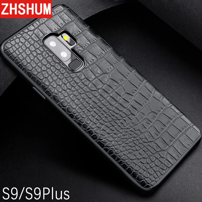 Роскошные из искусственной кожи чехол для samsung Galaxy Note 9 8 S8 S9 плюс крокодил узор