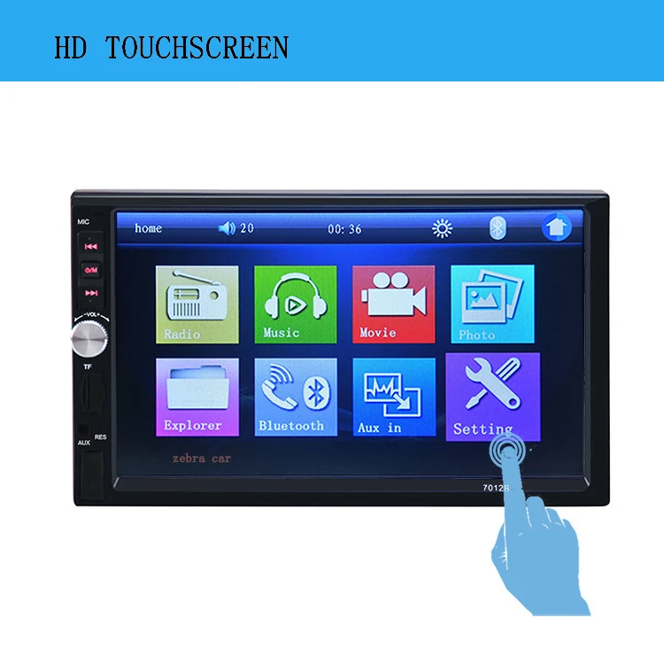 Новый 2 Дин Радио 7 &quothd плеер MP5 Сенсорный экран цифровой Дисплей Bluetooth USB Multimedia 2din