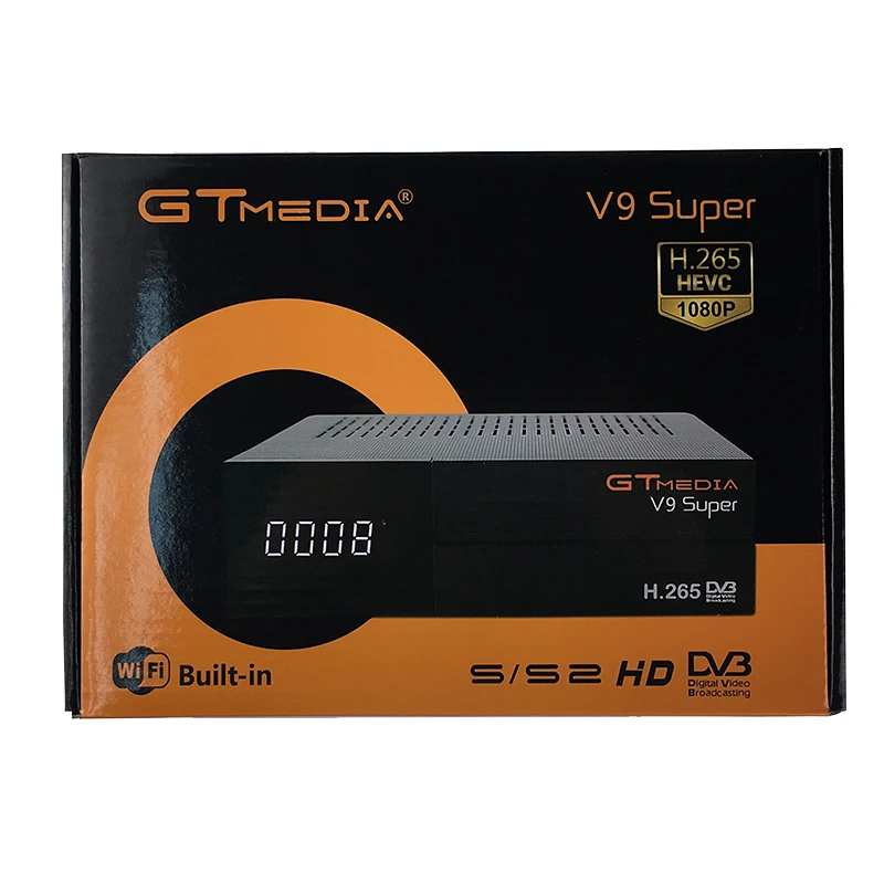 5 шт. GTMedia V9 супер Full HD DVB-S2 спутниковый ресивер же V8 Nova Обновление от V8 супер декодер поддержка H.265 встроенный WiFi